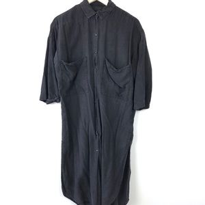 Zara | Button Down Maxi T-Shirt Dress